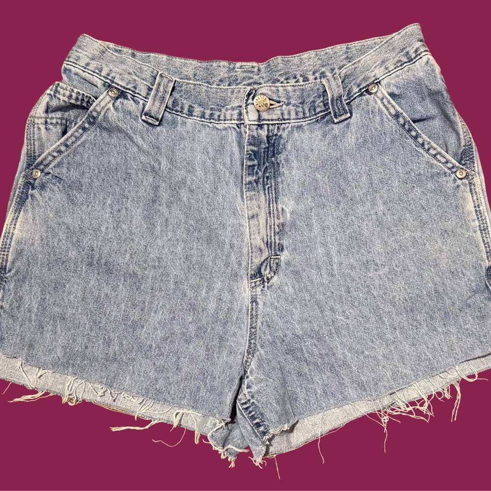 Women’s Vintage Lee Dungarees Cut-Off Denim Shorts
